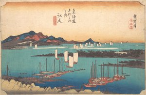 بانوراما مييو باين وود من إيجيري ، 1834. ، 1834. بواسطة أندو هيروشيغه