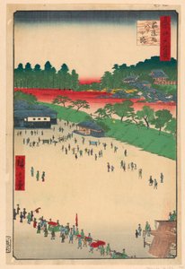 تقاطع Yatsukoji عند Suji-chigai (Suji-chigai-uchi ، Yatsukoji) من سلسلة مائة مناظر مشهورة لإيدو بواسطة أندو هيروشيغه