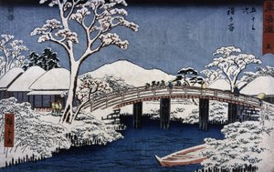 المناظر الطبيعية اليابانية بواسطة Hiroshige the Jeune (Utagawa Hiroshige بواسطة أندو أو أوتاغاوا هيروشيغي
