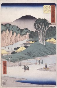 المحطة 27 ، Kakegawa (طباعة خشبية ملونة) بواسطة أندو أو أوتاغاوا هيروشيغي
