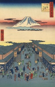 شارع Suruga-cho في طوكيو بجوار Ando Hiroshige بواسطة أندو أو أوتاغاوا هيروشيغي