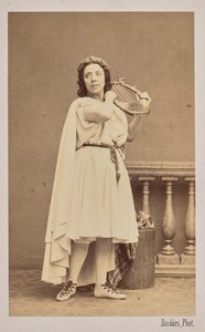 صورة للمغني والملحن بولين فياردوت 1821-1910 ، 1862. بواسطة أندريه أدولف يوجين ديسديري