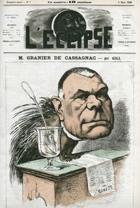 Adolphe de Granier de Cassagnac (1808-1880) ، صحفي وسياسي فرنسي. غلاف في “L'Eclipse” بقلم جيل ، 8 مارس بواسطة أندرو جيل