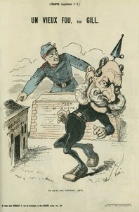 صورة كاريكاتورية عجوز أحمق من تأليف ويليام الأول ملك ألمانيا (1797-1888). ملحق في “L'Eclipse” ”بقلم جيل بواسطة أندرو جيل
