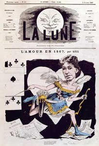 رسم كاريكاتوري لؤلؤة كورا (1842 - c.1886) من "لا لون" ، 3 فبراير 1867 بواسطة أندرو جيل
