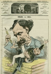 كارتون لأميدي دي نوي ديت شام (1818-1879) ، رسام كاريكاتير فرنسي. غلاف في “L