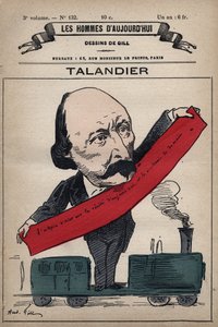 كارتون ألفريد تالاندير (1822-1890) سياسي إنجليزي من 'Les Hommes d'Today' c. 1779 - 1880 بواسطة أندريه جيل (1840-1885) بواسطة أندرو جيل