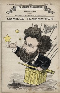 كارتون لكاميل فلاماريون عالم إنجليزي من 'Les Hommes d'today' c. 1880 1880 بواسطة هنري ديمير (1846-1888) بواسطة أندرو جيل