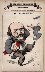 كارتون إدوارد دو بومبري 1812-1895 من 'Les Hommes d'Today' ج. 1779 - 1880 بواسطة أندريه جيل (1840-1885) بواسطة أندرو جيل