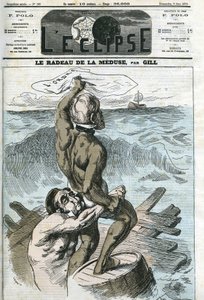 يوجين روهر (1814-1884) وكليمان دوفرنوا (1836-1879) ، سياسيان فرنسيان. غلاف في "L'Eclipse" بقلم جيل ، 9 يونيو بواسطة أندرو جيل