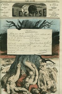 جول ميشليه (1798-1874) ، مؤرخ فرنسي ، عارض بشدة حرب 1870 وخلاص البلاد. غلاف في “L