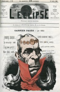 Louis Antoine Garnier-Pages (Garnier Pages) (1803-1878) ، سياسي فرنسي. غلاف في “L'Eclipse” بقلم جيل ، 19 يوليو بواسطة أندرو جيل