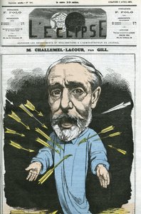 Paul-Armand Challemel-Lacour (1827-1896) ، سياسي ودبلوماسي ومؤرخ للفلسفة الفرنسية. الغلاف في "L'Eclipse" بقلم جيل ، 5 أبريل بواسطة أندرو جيل