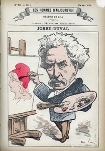صورة لأرماند فيليكس ماريس جوبي-دوفال جوبي دوفال (1821-1889) ، رسام وسياسي فرنسي. كارتون جيل ، باريس. بواسطة أندرو جيل