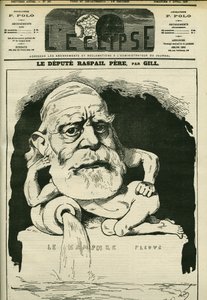 صورة فرانسوا فنسنت راسبيل (1794-1878) ، الكيميائي والطبيب والسياسي الفرنسي. الغلاف في "L