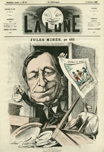 صورة لجول مايرز (1809-1871) ، الصناعي الفرنسي. كارتون جيل ، في "القمر" ، 6 أكتوبر بواسطة أندرو جيل