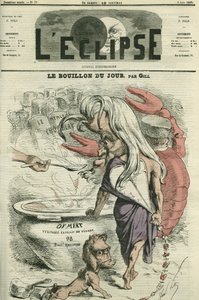 مرق اليوم ، رسم توضيحي لـ "" اللحوم "، مستخلص اللحم. غلاف في “L