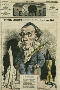 فيكتور لفرانك (1809-1883) ، سياسي فرنسي. غلاف في "L'Eclipse" بقلم جيل ، 29 سبتمبر بواسطة أندرو جيل