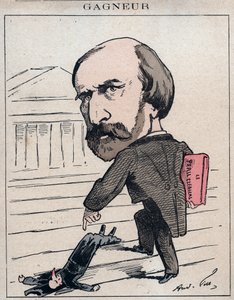 فلاديمير غانيور (1807-1889) فورييه واقتصادي اشتراكي ، نائب عن الجورا (1873) - كارتون لأندريه جيل في "Les Hommes d'Today" ، باريس بواسطة أندرو جيل