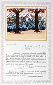 دخول القوات الفرنسية إلى ميتز ، 19 نوفمبر 1918 ، 1919