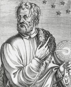 صورة كريستوفر كولومبوس (1451-1506) ، ملاح إيطالي ، نقش من اللوحات الحقيقية وحياة الرجال اللامعين بواسطة أندريه ثيفت