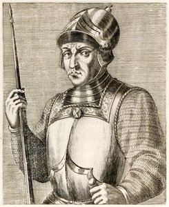 وليام الفاتح ، أول ملك نورمان ملك إنجلترا ، من صور حقيقية من أندريه تيفيت نشر في عام 1584 بواسطة أندريه ثيفت