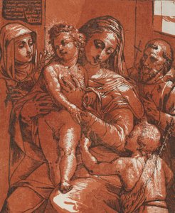 مادونا والطفل برفقة القديسين ، 1585. بواسطة أندريا أندريني