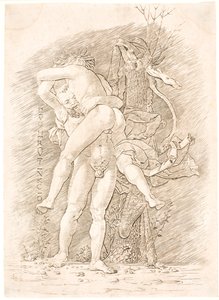 هرقل وأنتيوس بواسطة Andrea Mantegna