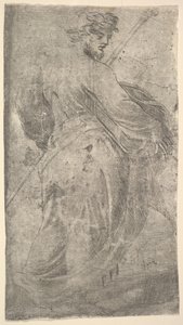 القديس يعقوب ميجور ، عصا في يده اليسرى ، كتاب في يمينه ، من 'المسيح و ... ، كاليفورنيا. 1548-50. بواسطة أندريا شيافوني
