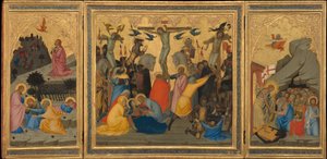 مشاهد من آلام المسيح: العذاب في البستان ، والصلب ، والنزول إلى النسيان [بالثلاثي بأكمله] بواسطة أندريا فاني