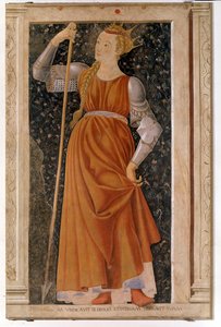 Tomyris الملكة التي سادت Massagetae (Fresco بواسطة أندريا ديل كاستانيو