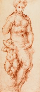 الأعمال الخيرية ، التي رسمها Pontormo ، المنسوبة سابقًا إلى Andrea del Sarto. خزانة الرسومات والمطبوعات ، معرض أوفيزي ، فلورنسا بواسطة أندريا ديل سارتو