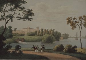 منظر لقصر غاتتشينا الرئيسي ، 1821