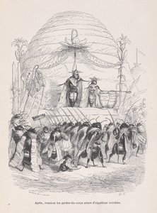 بعد ذلك ، جاءت جثة حراس مسلحين بلسعات فظيعة من مشاهد من P ... ، كاليفورنيا. 1837-47. بواسطة أندرو بست ليلوار