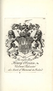 شعار النبالة وشعار المحترم الأيمن هنري أوبراين ، Viscount Tadcaster ، إيرل ثوموند الثامن في أيرلندا بواسطة أندرو جونستون