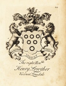 شعار النبالة للرايت أونرابل هنري لوثر ، 3 فيكونت لونسديل (1694-1751) بواسطة أندرو جونستون
