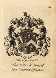 Coat of arms of the Right Honourable Thomas Howard, 2nd Earl of Effingham, Lord Howard of Effingham بواسطة أندرو جونستون