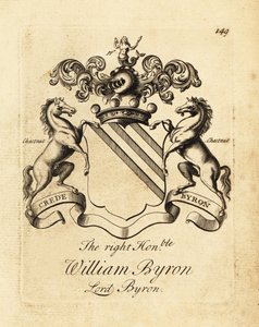 شعار النبالة للرايت أونرابل ويليام بايرون ، اللورد بايرون ، بارون بايرون الرابع (1670-1736)