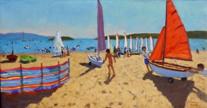 دفع القارب ، Abersoch ، 2016 ، بواسطة أندرو ماكارا