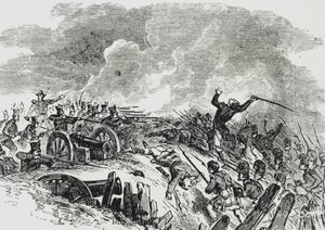 معركة نيو أورلينز (لون ليثو) بواسطة حشيشة الملاك (Attr. To) Kauffmann