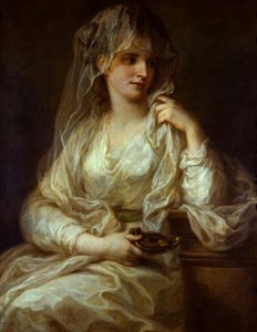 صورة لسيدة كعذراء عذراء - لوحة أنجيليكا (أنجليكا) كوفمان (1741-1807) ، زيت على قماش بواسطة أنجليكا كوفمان