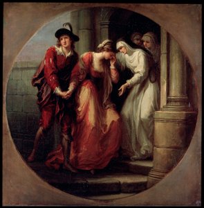 فراق أبيلارد وهيلواز قبل عام 1780. بواسطة أنجليكا كوفمان