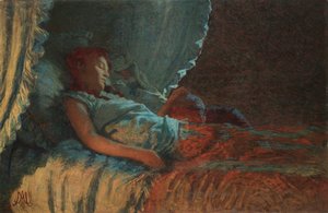 ألبا سيرينا الأمومة ، 1889-1890. بواسطة أنجيلو موربيلي