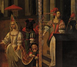 شاشة مزدوجة الجوانب ذات أربعة أضعاف ، c.1700