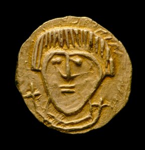 عملة كروندال رقم 59 ، عملة أنجلو ساكسونية من Crondall Hoard ، Crondall ، Hampshire (ذهبي)
