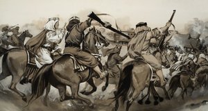 العرب في مواجهة الأتراك (غواش على ورق) بواسطة أنجوس ماكبرايد