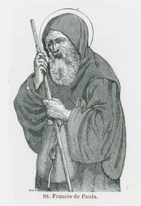 القديس فرانسيس دي بولا (طباعة حجرية)