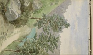 المناظر الطبيعية الجبلية مع المياه في غليون بواسطة آنا كاثرينا ماريا فان إيجين (ربما)