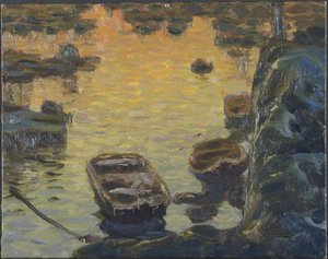 ليلة الربيع خلال موسم الصيد. دراسة من Lofoten ، 1910