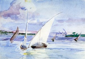 "بحيرة بالمراكب الشراعية" ، 1864-1930